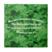 Irish Blessing Fliese (Vorderseite)