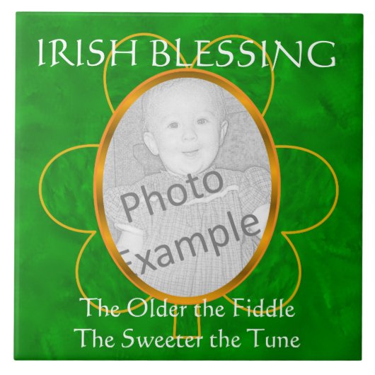 Irish Blessing - Foto Frame-the Olter the Fiddle Fliese (Vorderseite)