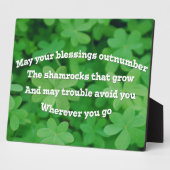 Irish Blessing Fotoplatte (Seite)