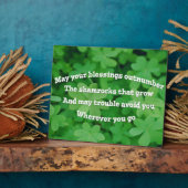 Irish Blessing Fotoplatte (Seite)