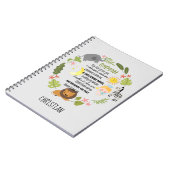 Irish Blessing für GODSON Dschungle Safari Animals Notizblock (Linke Seite)