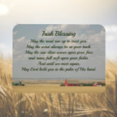 Irish Blessing Golden Wheat Fields Foto Magnet