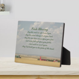 Irish Blessing Golden Wheat Fields Fotoplatte