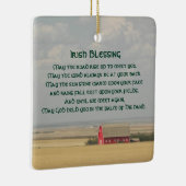 Irish Blessing Golden Wheat Fields Keramikornament (Rechts)