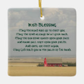 Irish Blessing Golden Wheat Fields Keramikornament (Vorderseite)