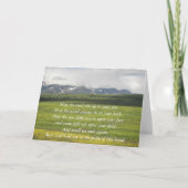Irish Blessing Green Valley Foto Blank Card Karte (Vorderseite)