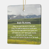 Irish Blessing Green Valley Foto Keramikornament (Links)