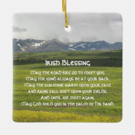 Irish Blessing Green Valley Foto Keramikornament