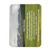 Irish Blessing Green Valley Foto Magnet (Vertikal)