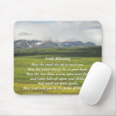 Irish Blessing Green Valley Landschaft Mousepad (Mit Mouse)