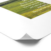 Irish Blessing Green Valley Landschaft Poster (Ecke)