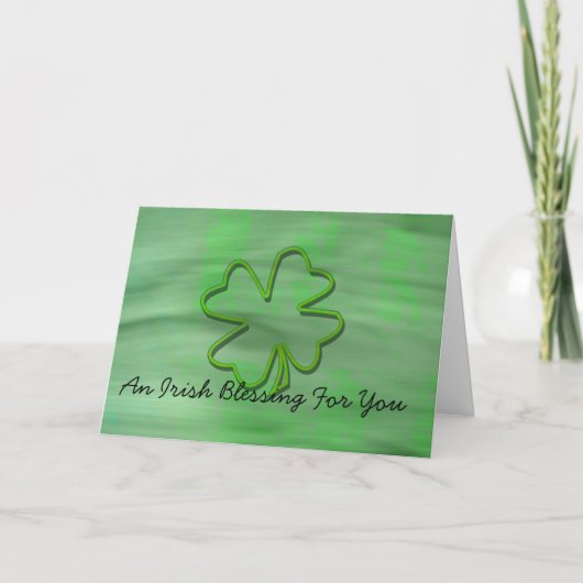 Irish Blessing Greeting Card Karte (Vorderseite)