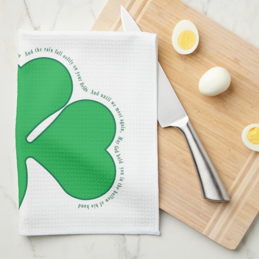 Irish Blessing Handtuch (Viertel Falte)