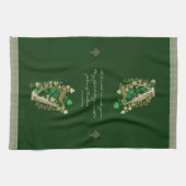 Irish Blessing Harp & Kleeblatts Geschirrtuch (Horizontal)