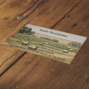 Irish Blessing Hay Bales in Field Schneidebrett