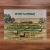 Irish Blessing Hay Bales in Field Schneidebrett