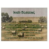 Irish Blessing Hay Bales in Field Schneidebrett (Vorderseite)