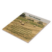 Irish Blessing Hay Bales in the Field Fliese (Seite)