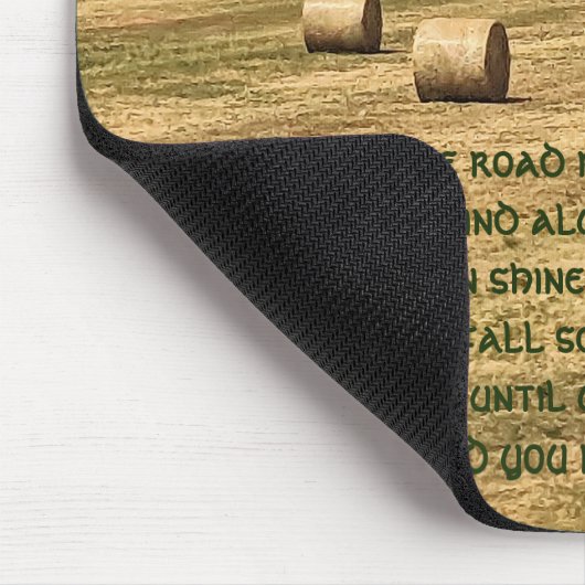 Irish Blessing Hay Bales in the Field Mousepad (Ecke)