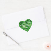Irish Blessing Heart Sticker (Umschlag)