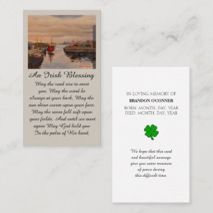 Irish Blessing Herzliches Beileid  Visitenkarte