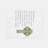 Irish Blessing II Fleecedecke (Vorderseite (Horizontal))