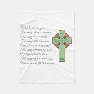 Irish Blessing II Fleecedecke