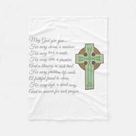 Irish Blessing II Fleecedecke (Vorderseite)