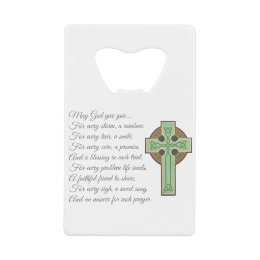 Irish Blessing II Kreditkartenflaschenöffner (Vorderseite)