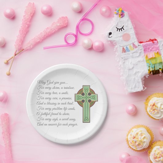 Irish Blessing II Pappteller (Party)