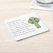 Irish Blessing II Rechteckiger Pappuntersetzer (angewinkelt)