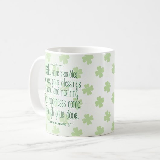 Irish Blessing Kaffeetasse (Vorderseite Links)