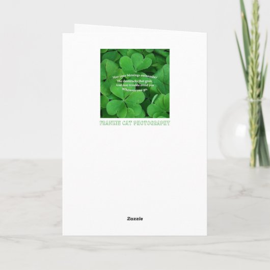 Irish Blessing Karte (Rückseite)