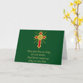 Irish Blessing Karte (Gelbe Blume)