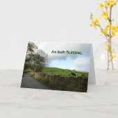 Irish Blessing Karte (Gelbe Blume)