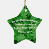 Irish Blessing Keramik Ornament (Rechts)