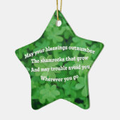 Irish Blessing Keramik Ornament (Links)