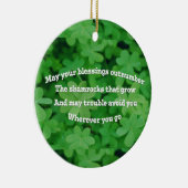 Irish Blessing Keramikornament (Rechts)