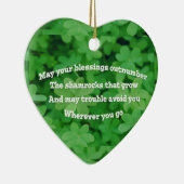 Irish Blessing Keramikornament (Rechts)
