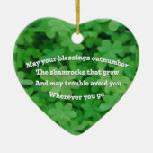 Irish Blessing Keramikornament (Vorne)