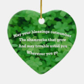 Irish Blessing Keramikornament (Hinten)