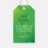 Irish Blessing Kleeblatt Green Geschenkanhänger (Vorderseite)