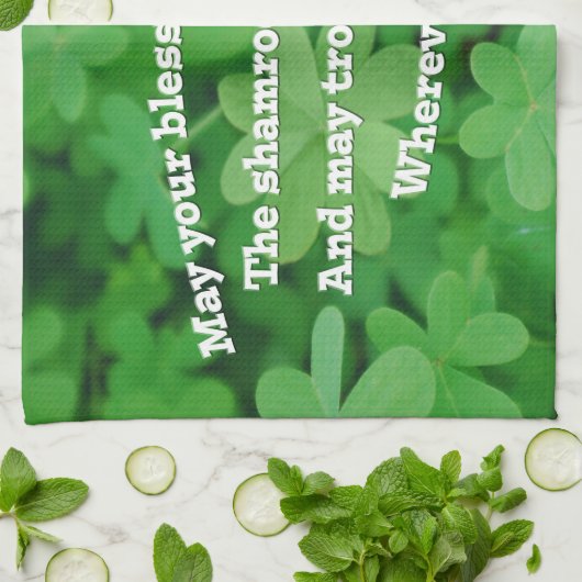 Irish Blessing Küchentuch (Gefaltet)