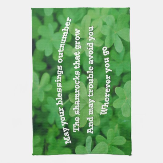 Irish Blessing Küchentuch (Vertikal)