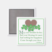 irish Blessing Magnet (Vorderseite/Rückseite)