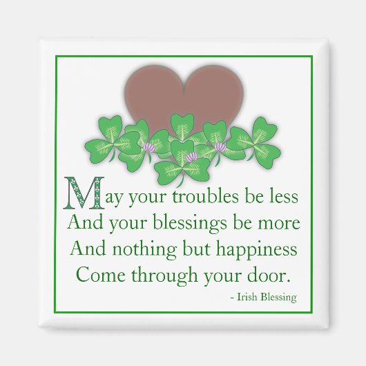 irish Blessing Magnet (Vorne)