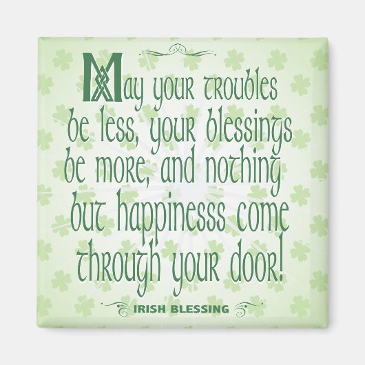 Irish Blessing Magnet (Vorne)