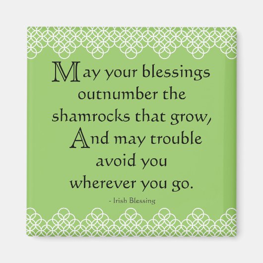 Irish Blessing Magnet (Vorne)