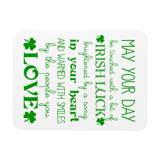 Irish Blessing-Magnet Magnet (Horizontal)