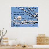 Irish Blessing - Mai Sie warme Worte über Erkältun Poster (Küche)